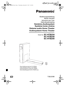 Manual Panasonic SC-HTB200 Sistemul home cinema