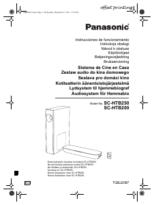 Manuál Panasonic SC-HTB250 Domácí kino
