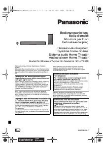 Bedienungsanleitung Panasonic SC-HTB385 Heimkinosystem