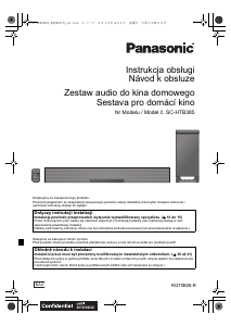 Manuál Panasonic SC-HTB385EG Domácí kino