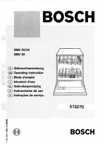 Handleiding Bosch SMS5092 Vaatwasser