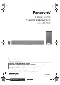 Kasutusjuhend Panasonic SC-HTB485 Kodukinosüsteem