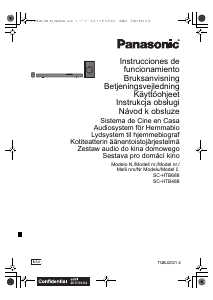 Käyttöohje Panasonic SC-HTB488 Kotiteatterijärjestelmä