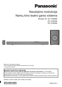 Vadovas Panasonic SC-HTB488 Namų kino sistema