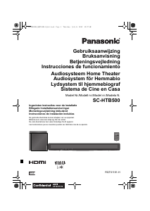 Bruksanvisning Panasonic SC-HTB500 Hembiopaket
