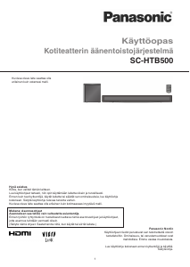 Käyttöohje Panasonic SC-HTB500 Kotiteatterijärjestelmä