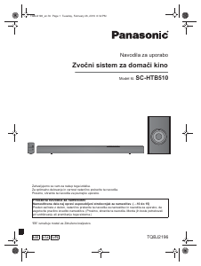Priročnik Panasonic SC-HTB510 Sistem domačega kina