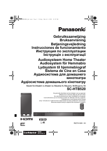 Bruksanvisning Panasonic SC-HTB520 Hembiopaket