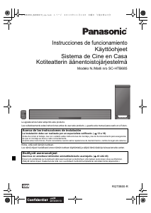 Käyttöohje Panasonic SC-HTB685EG Kotiteatterijärjestelmä