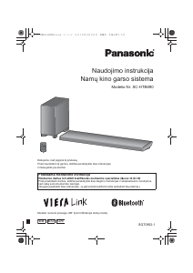 Vadovas Panasonic SC-HTB690 Namų kino sistema