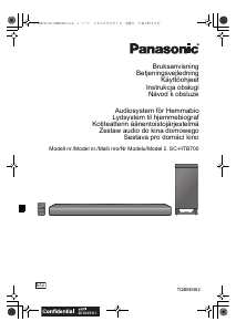 Brugsanvisning Panasonic SC-HTB700 Hjemmebiosystem