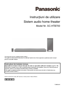Manual Panasonic SC-HTB700 Sistemul home cinema