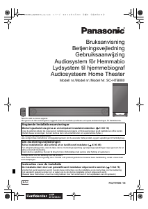 Bruksanvisning Panasonic SC-HTB880 Hembiopaket