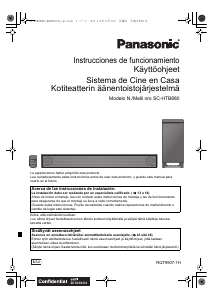 Manual de uso Panasonic SC-HTB880 Sistema de home cinema