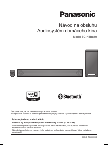 Návod Panasonic SC-HTB880EG Domáce kino