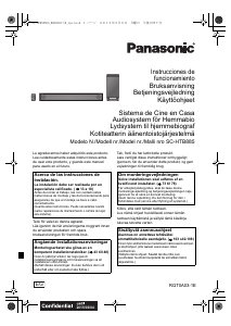 Bruksanvisning Panasonic SC-HTB885 Hembiopaket