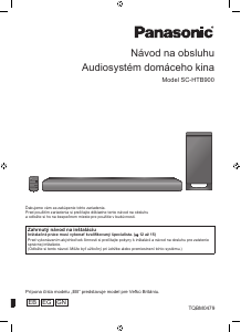 Návod Panasonic SC-HTB900 Domáce kino