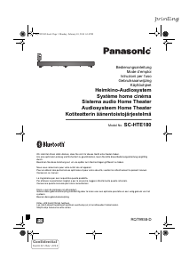 Manuale Panasonic SC-HTE180 Sistema home theater