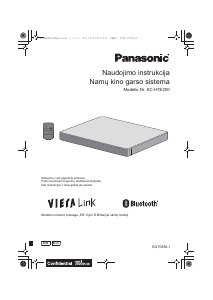 Vadovas Panasonic SC-HTE200 Namų kino sistema
