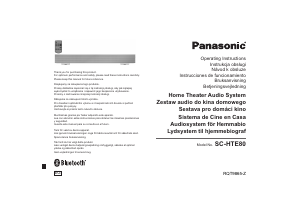 Brugsanvisning Panasonic SC-HTE80 Hjemmebiosystem