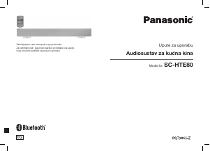 Priručnik Panasonic SC-HTE80 Kućno kino