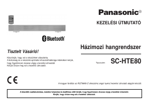 Használati útmutató Panasonic SC-HTE80 Házimozi-rendszer