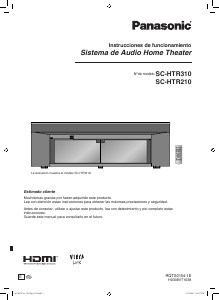 Manual de uso Panasonic SC-HTR210 Sistema de home cinema