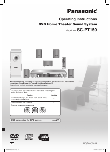 Manual Panasonic SC-PT150 Home Theater System