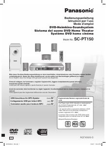 Manuale Panasonic SC-PT150 Sistema home theater