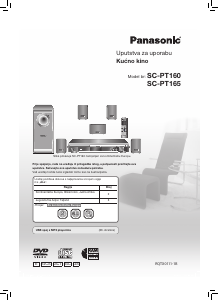 Priručnik Panasonic SC-PT160 Kućno kino