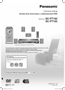 Instrukcja Panasonic SC-PT165 Zestaw kina domowego