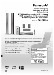 Brugsanvisning Panasonic SC-PT250 Hjemmebiosystem