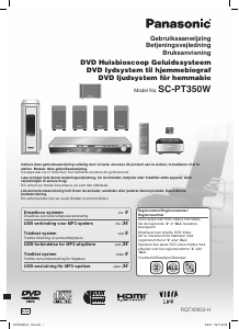 Handleiding Panasonic SC-PT350W Home cinema set