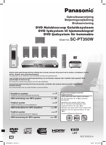 Bruksanvisning Panasonic SC-PT350W Hembiopaket