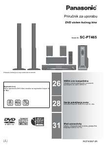 Priručnik Panasonic SC-PT465 Kućno kino