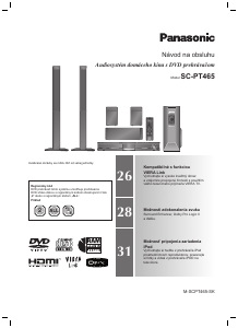 Návod Panasonic SC-PT465 Domáce kino