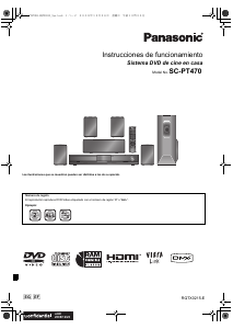 Manual de uso Panasonic SC-PT470 Sistema de home cinema