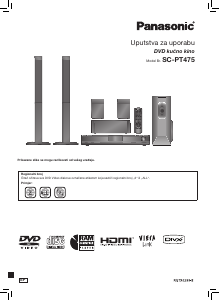 Priručnik Panasonic SC-PT475 Kućno kino