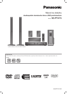 Návod Panasonic SC-PT475 Domáce kino