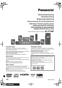 Manual de uso Panasonic SC-PT480 Sistema de home cinema