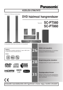 Használati útmutató Panasonic SC-PT560 Házimozi-rendszer