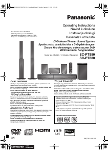 Használati útmutató Panasonic SC-PT580 Házimozi-rendszer