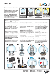 Handleiding Reef One Baby biOrb Aquarium