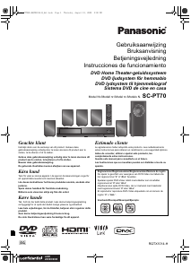 Manual de uso Panasonic SC-PT70 Sistema de home cinema