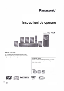 Manual Panasonic SC-PT70 Sistemul home cinema
