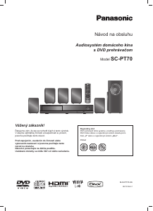 Návod Panasonic SC-PT70 Domáce kino