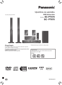 Priručnik Panasonic SC-PT870 Kućno kino