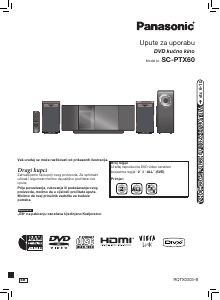 Priručnik Panasonic SC-PTX60 Kućno kino