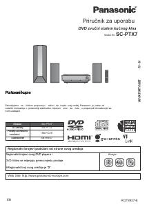 Priručnik Panasonic SC-PTX7 Kućno kino