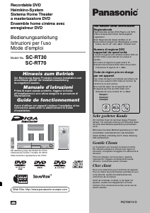 Bedienungsanleitung Panasonic SC-RT30 Heimkinosystem